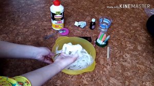 Как сделать слайм из клея ПВА Столяр Момент?
