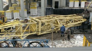 ч.6 демонтаж на стройке башенного крана Крановщик переехал и окончание строительства дома Разбирание