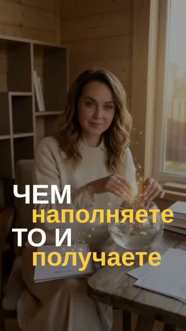 Чем наполняете — то и получаете