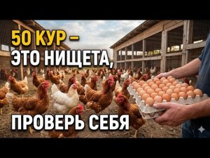 Я тоже думал, что 50 кур хватает, но вот сколько нужно на самом деле, чтобы зарабатывать