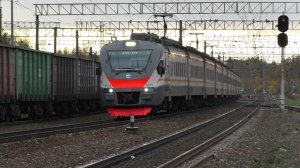 Электропоезд ЭП2Д-0092 ЦППК станция Тучково