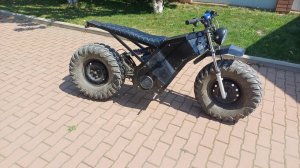 Самодельный электромотоцикл.  Финал проекта.