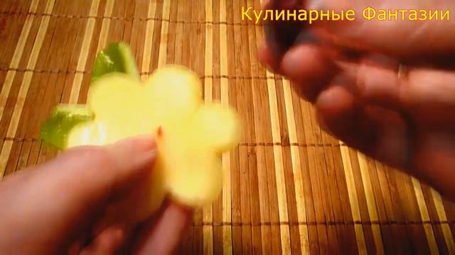 Как Нарезать Ананас! Цветочки из Фруктов! смотреть онлайн