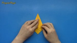 Как сделать Ракету из бумаги своими руками | Оригами Ракета без клея | Поделки ко дню космонавтики