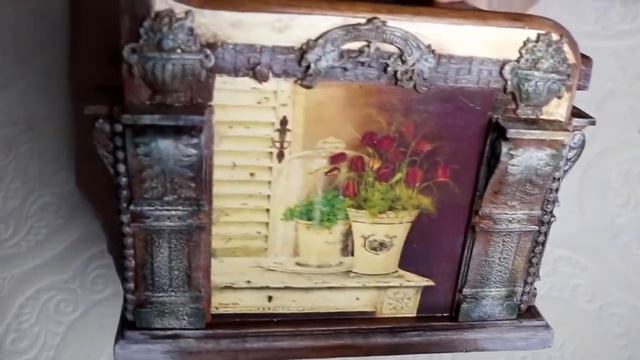 Хлебница "Цветы Парижа" онлайн мастер класс декупаж Наталья Большакова промо ролик смотреть онлайн