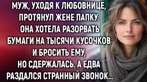 ИСТОРИИ ИЗ ЖИЗНИ|Муж, уходя к любовнице, протянул жене папку|РЕАЛЬНЫЕ ИСТОРИИ|ЖИЗНЕННЫЕ ИСТОРИИ