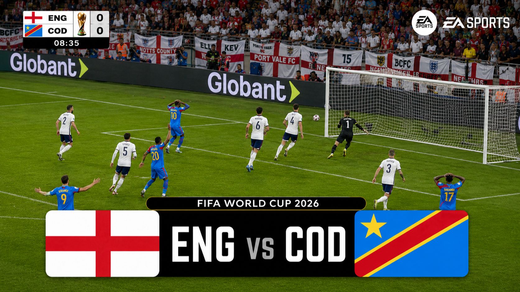 Англия — ДР Конго | FIFA World Cup 2026 | WC26 Football Match | FC26 Gameplay смотреть онлайн