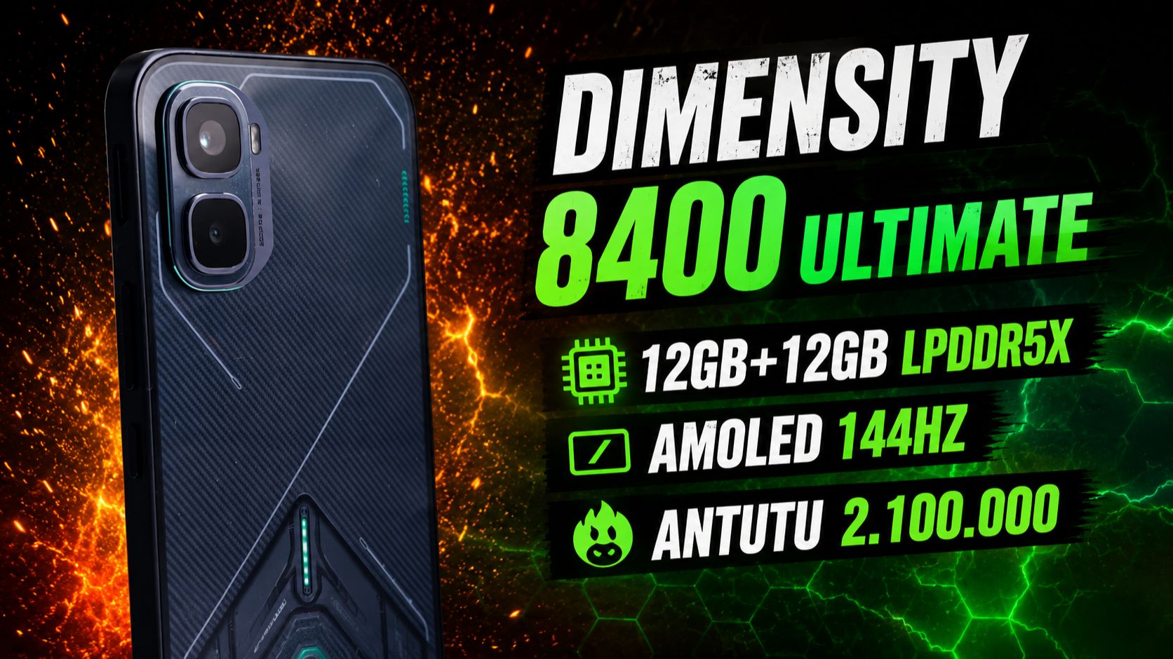 У НИХ ПОЛУЧИЛОСЬ DIMENSITY 8400 ULTIMATE 12GB+12GB LPDDR5X AMOLED 144HZ ANTUTU 2.100.000 смотреть онлайн