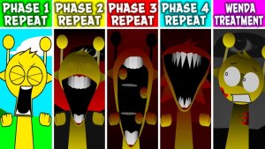 INCREDIBOX SPRUNKI: ФАЗЫ 1-4 НО ВСЕ 🔁 ПОВТОРЯЮТ WENDA TREATMENT V2! 💊♾️