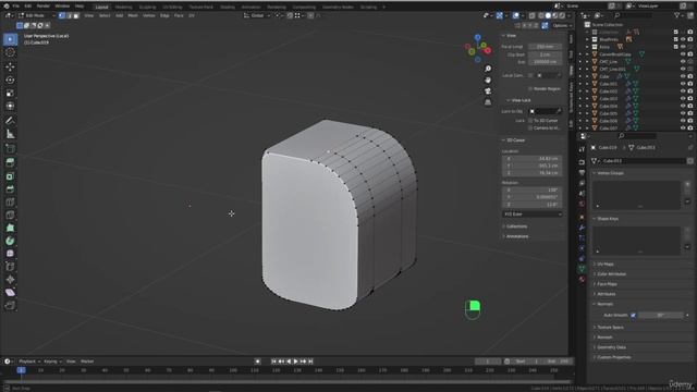 BLENDER Creating the Dune Ornithopter 35_Modeling section_Adding Bevel to the light part 1 смотреть онлайн