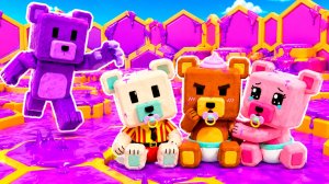 Я СПАС МЕДВЕДЕЙ от ФИОЛЕТОВЫЙ БРАТ БААРЕНА в СУПЕР МИШКА! Super Bear Adventure