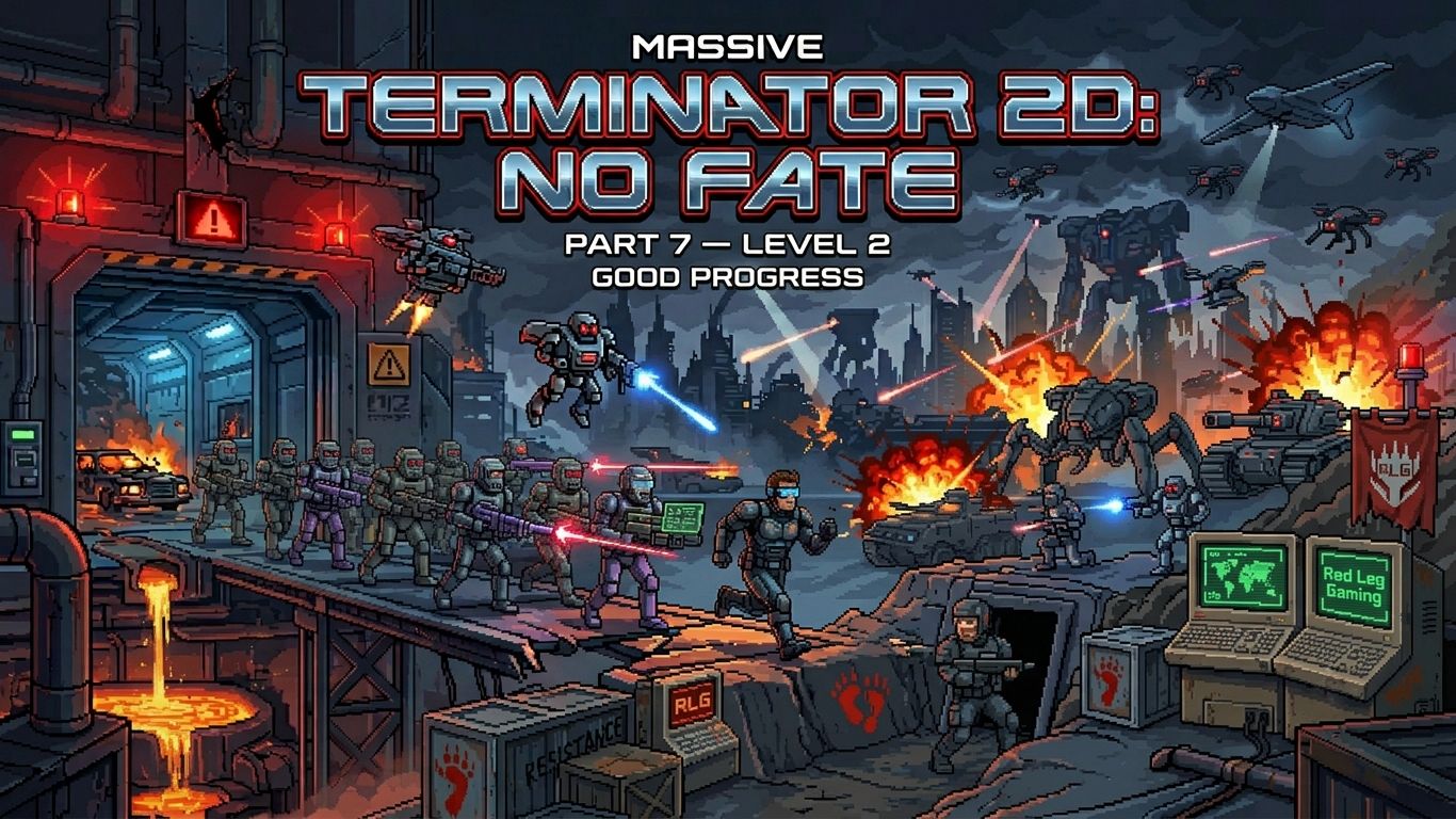 Terminator 2D: NO FATE — Уровень 2 | Второй уровень без серьёзных проблем | PS5