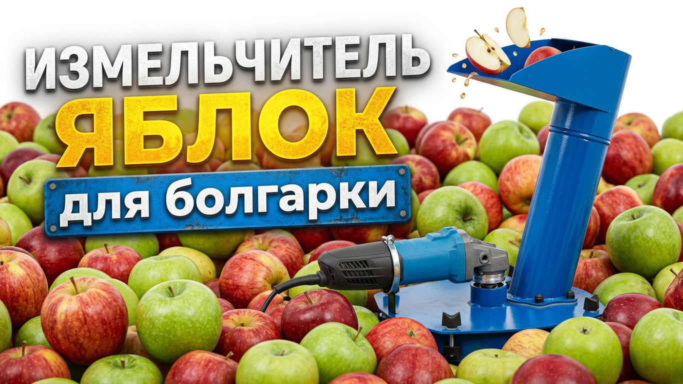 Как быстро измельчить яблоки? Насадка на болгарку для переработки урожая
