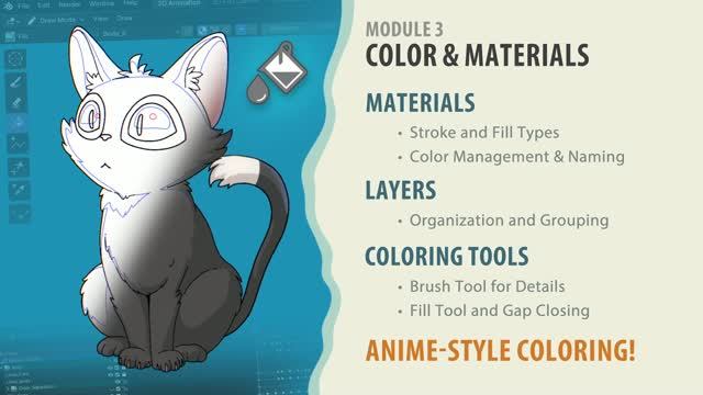 Blender-2D-Animation-Basics-for-Beginner_Media часть 3 смотреть онлайн