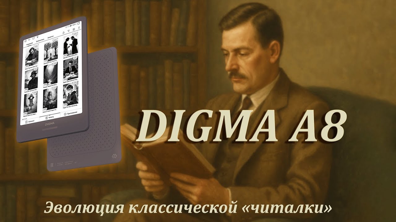 Обзор Digma A8: эволюция классической «читалки» смотреть онлайн