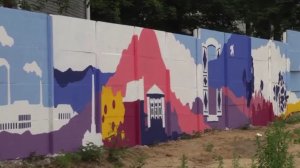 Мурал в Клинцах: школьники украсили парк и победили в конкурсе