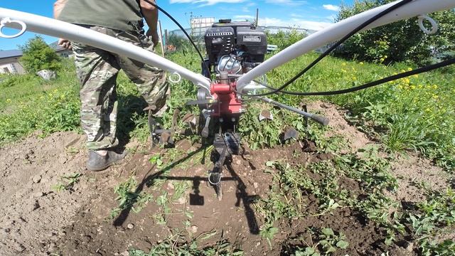 Мотоблок Боксбот 900Про с гусиными лапками Валрус, режим прополки 5