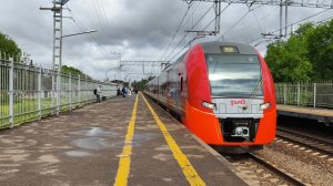 Перегонка ЭС2Г 009 «Ласточка» на станции Колпино