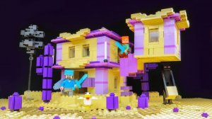 ПЛАВАЮЩИЙ МОЦ LEGO MINECRAFT End City!!