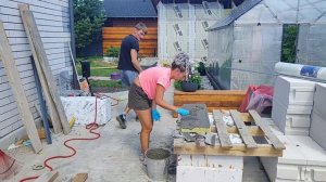 🛠️ Строим баню своими руками часть 2,  утепление стен.