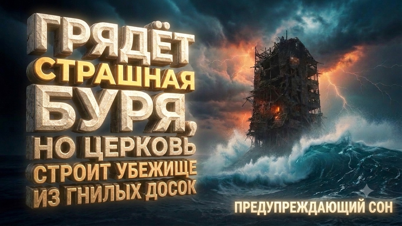 Предупреждающий сон для Церкви! Грядет буря- ПРИГОТОВЬТЕСЬ! Людмила