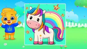 Детский развивающий мультфильм, пазлы, головоломка