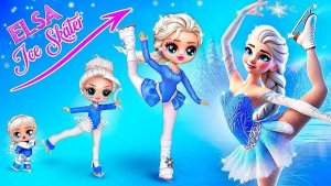 Эльза стала Фигуристкой! Новые лайфхаки для кукол ЛОЛ ОМГ
