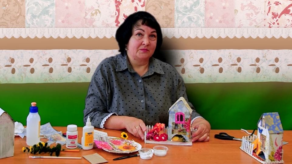 «Чайный домик из картона» – мастер–класс в технике декупаж