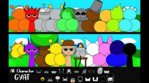 Incredibox Sprunki - Но все гят (Все персонажи вместе)