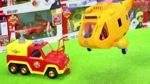 Вертолет, пожарная машина и другие игрушки! 🚁🚒Видео детям