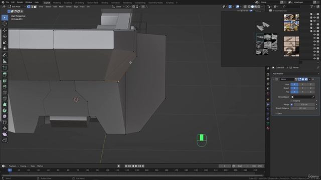 BLENDER Creating the Dune Ornithopter 45_Modeling section_Bottom parts part 9 смотреть онлайн