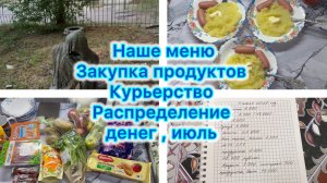 Наше меню , закупка продуктов, распределение денег , курьерство #влог #меню #распределение