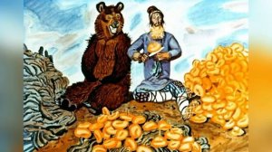 Семья Воротниковых читает сказку «Медведь половинщик»