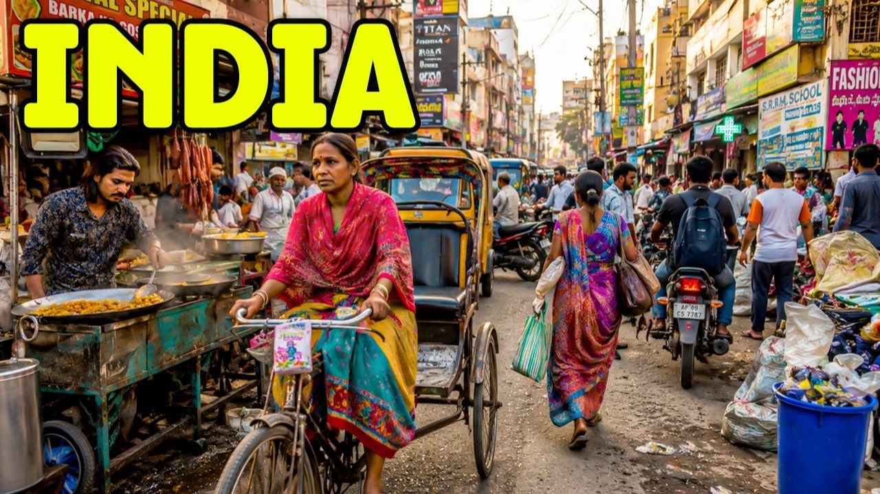 Вот как на самом деле выглядят улицы Индии 🇮🇳 | Пешеходная экскурсия.