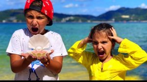 🍿 Кого ПОЙМАЛИ Аминка Камиль и Милана из Family box в МОРЕ? Папа ЭТОГО НЕ ОЖИДАЛ! Влог от Кикидо