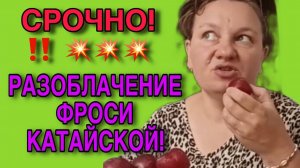 СРОЧНО! РАЗОБЛАЧЕНИЕ ФРОСИ КАТАЙСКОЙ! ОЛЬГА ИЗ ЗАУРАЛЬЯ. ОБЗОР.