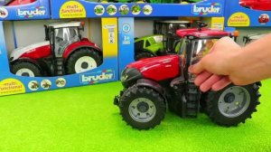 Трактор цепляет большой прицеп! 🚜И другие игрушки Видео детям