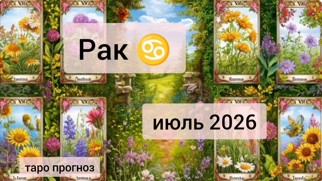 Рак ♋, июль 2026 смотреть онлайн