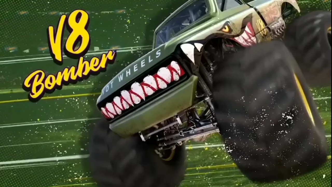 V8 Bomber  | Hot Wheels monster trucks music video.