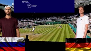 2/07 ⏰16:00 (19) 🇷🇺Карен Хачанов - 🇩🇪Янник Ханфманн/🏆Grand Slam 🇬🇧Уимблдон.2-й круг