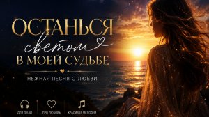 🍃 **«Останься светом в моей судьбе»** — это песня о любви, которая сильнее времен.