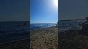 На пляже в Лермонтово