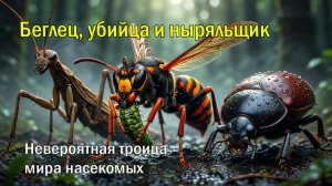 ЧТО ЭТО?! Палочник-великан 🦗, оса-убийца медведок 🐝 и подводный ниндзя 🤿