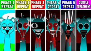 Sprunki ФАЗЫ 1-2-3-4-5 Но ККАЖДЫЙ Repeat DURPLE TREATMENT