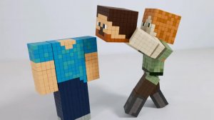 СТИВ ПОМОГИ КРИПЕРЫ ИДУТ МАЙНКРАФТ АНИМАЦИЯ МАГНИТНЫЕ ИГРЫ 😱🧨
