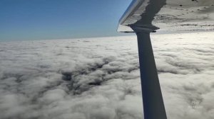 Полет над облаками на С172 по маршруту Первушино-Лысьва
