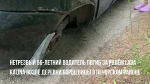 «Отмечали отпуск». Нетрезвый водитель погиб за рулём Lada Kalina в Псковской области.