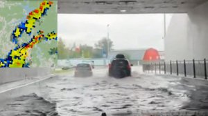 30.06.2026 Улицы города Пермь затопило после проливных дождей