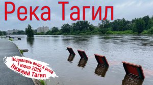 Река Тагил в Нижнем Тагиле, поднялась вода, после месяца «тропических» ливней. Нижний Тагил, 1.07.26