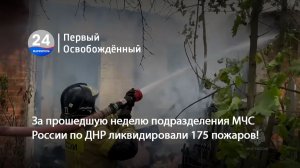 За прошедшую неделю подразделения МЧС России по ДНР ликвидировали 175 пожаров! 01.07.2026